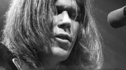 Neil Young performing in 1970