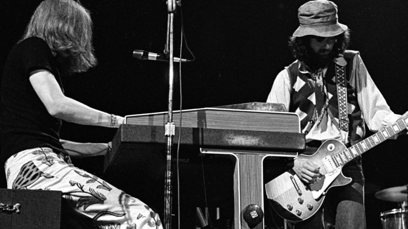 John Paul Jones and Jimmy Page of Led Zeppelin performing in 1970