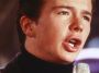 Rick Astley performing in the 80s