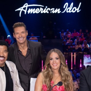 Lionel Richie, Ryan Seacrest, Carrie Underwood, and Luke Bryan