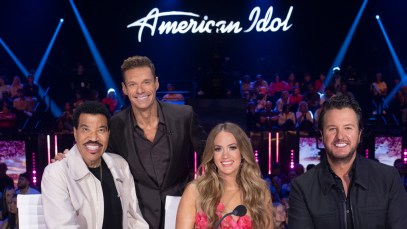 Lionel Richie, Ryan Seacrest, Carrie Underwood, and Luke Bryan