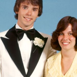 Prom couple from the 1970s