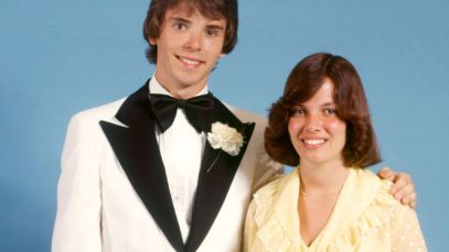 Prom couple from the 1970s