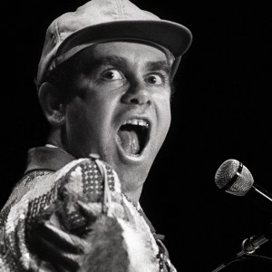 ROTTERDAM, NETHERLANDS - MAY 8: Elton John performs on stage at Ahoy on 8th May 1982 in Rotterdam, Netherlands. (Photo by Rob Verhorst/Redferns)