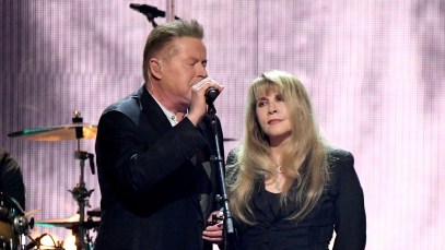 NEW YORK, NEW YORK - MARCH 29: Don Henley and inductee Stevie Nicks perform at the 2019 Rock & Roll Hall Of Fame Induction Ceremony - Show at Barclays Center on March 29, 2019 in New York City. (Photo by Mike Coppola/WireImage)
