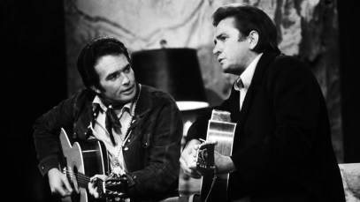 THE JOHNNY CASH SHOW - Airdate: August 2, 1969. (Photo by ABC Photo Archives/Disney General Entertainment Content via Getty Images)MERLE HAGGARD;JOHNNY CASH