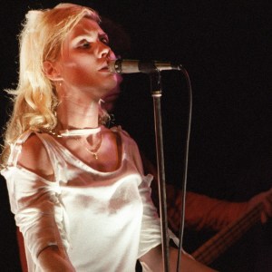 Debbie Harry of Blondie performs on stage at de Doelen, Rotterdam, Netherlands, 7th September 1978. (Photo by Rob Verhorst/Redferns)