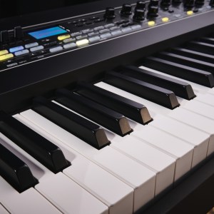 Detail of a Yamaha CK88 stage keyboard, close up of the keys and controls. (Photo by Future Publishing via Getty Images)