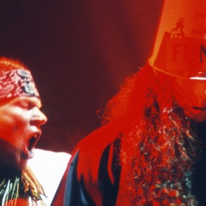 Guns N' Roses, Axl Rose, Buckethead, Pukkelpop Festival, Hasselt, Belgium, 24/08/2002. (Photo by Gie Knaeps/Getty Images)
