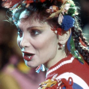Singer, actress choreographer and dancer Toni Basil performs on an episode of American Bandstand that aired on November 13, 1982 in Los Angeles, California. (Photo by Ron Wolfson/Michael Ochs Archives/Getty Images)