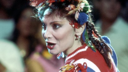 Singer, actress choreographer and dancer Toni Basil performs on an episode of American Bandstand that aired on November 13, 1982 in Los Angeles, California. (Photo by Ron Wolfson/Michael Ochs Archives/Getty Images)