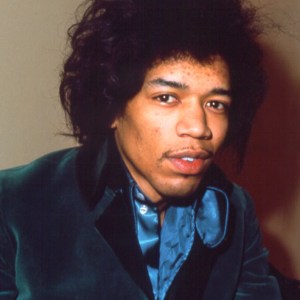 Rock guitarist Jimi Hendrix poses for a portrait in 1966 in London, England. (Photo by Cyrus Andrews/Michael Ochs Archives/Getty Images)