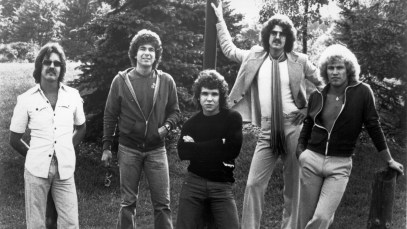 Ohio Rock and funk group Wild Cherry (best known for their huge hit "Play That Funky Music") pose for a publicity still circa 1975. Lead singer Rob Parissi is second from the right. (Photo by Michael Ochs Archives/Getty Images)