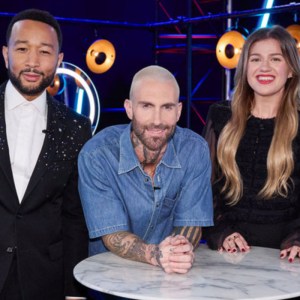 John Legend, Adam Levine, and Kelly Clarkson