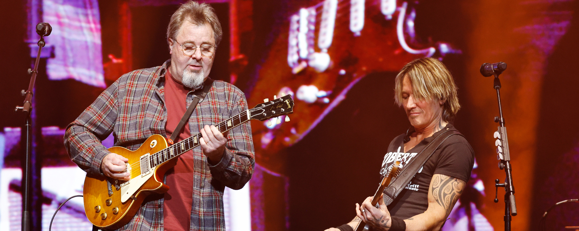 Remembering When Vince Gill and Keith Urban Joined Forces To Perform a 1973 Classic Rock Anthem That Helped Raised Over $900,000