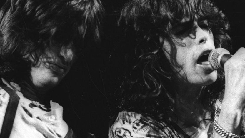 Aerosmith performing in 1976