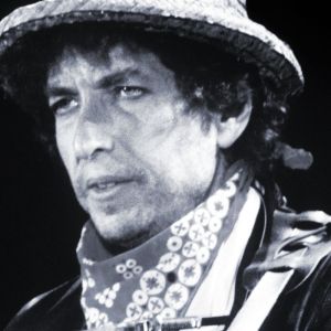 Bob Dylan performing in 1984