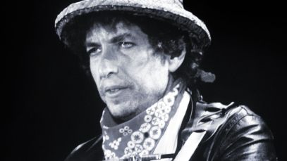 Bob Dylan performing in 1984