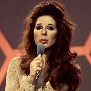 Country singer Bobbie Gentry performing in the 60s