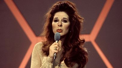 Country singer Bobbie Gentry performing in the 60s