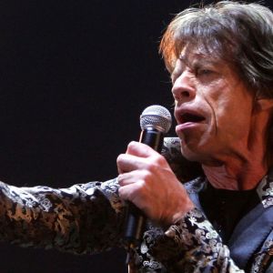 Mick Jagger performing