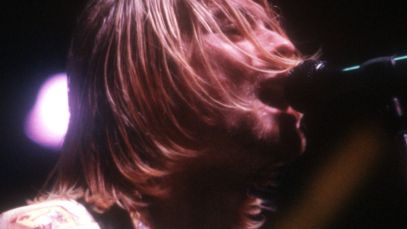 Kurt Cobain singing