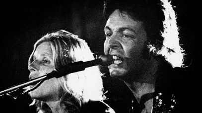 Wings performing in 1972