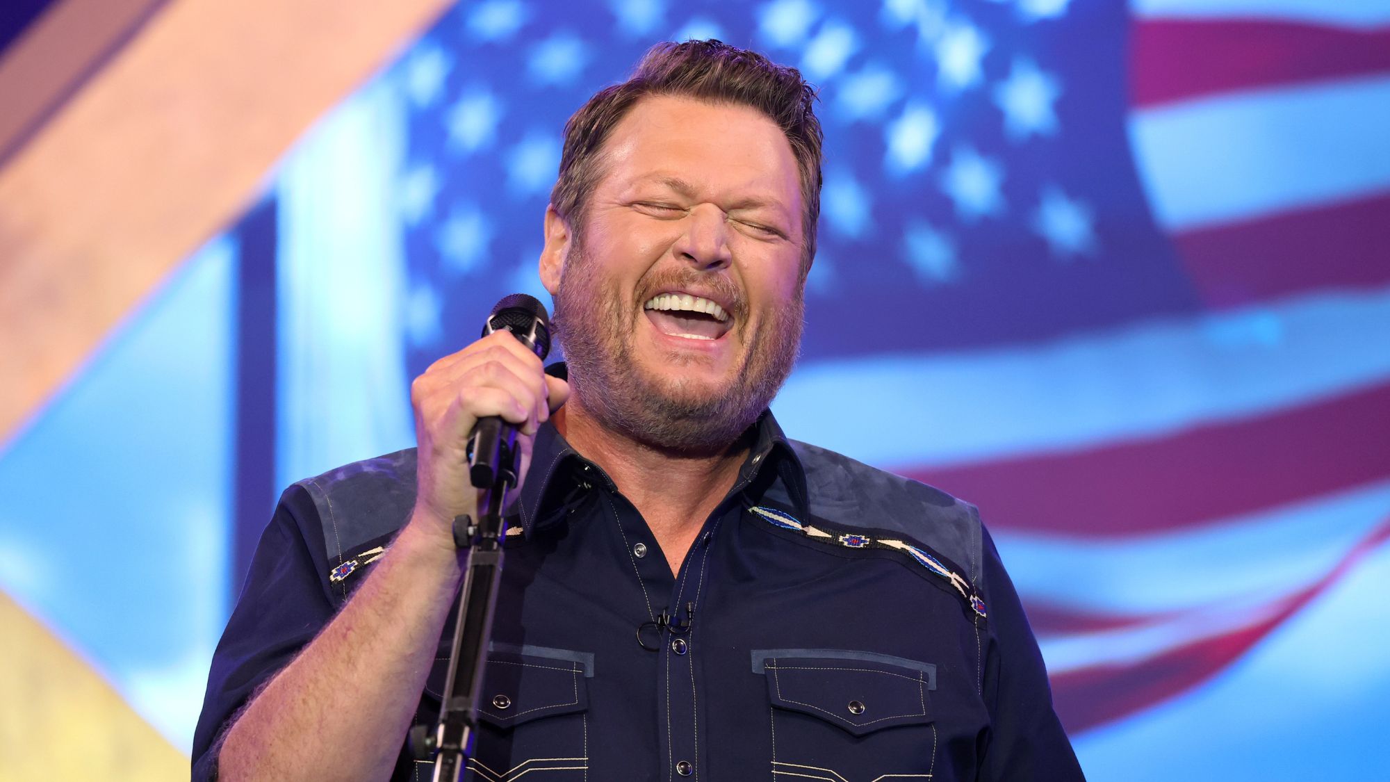 Blake Shelton Had a Colorful Explanation for Missing Wife Gwen Stefani’s Opening Night at the Sphere