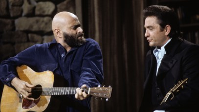 THE JOHNNY CASH SHOW - Airdate: April 1, 1970. (Photo by ABC Photo Archives/Disney General Entertainment Content via Getty Images)SHEL SILVERSTEIN;JOHNNY CASH