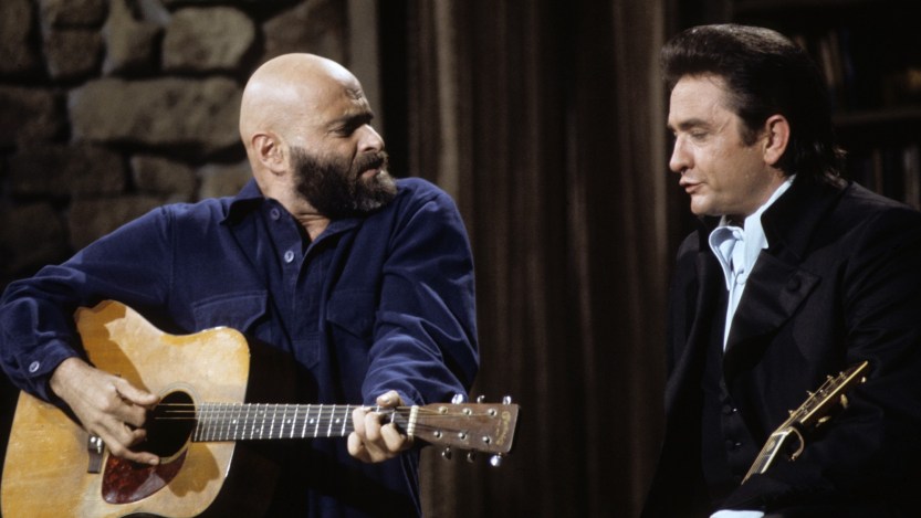 THE JOHNNY CASH SHOW - Airdate: April 1, 1970. (Photo by ABC Photo Archives/Disney General Entertainment Content via Getty Images)SHEL SILVERSTEIN;JOHNNY CASH