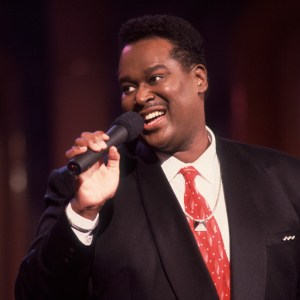American Soul and R&B singer Luther Vandross performs on an episode of the Oprah Winfrey Show, Chicago, Illinois, June 28, 1991. (Photo by Paul Natkin/Getty Images)