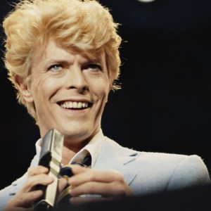English singer and musician David Bowie (1947-2016) performs live on stage during the first night of his Serious Moonlight World Tour at the Vorst Forest Nationaal in Brussels, Belgium on 18th May 1983. (Photo by Michael Putland/Getty Images)