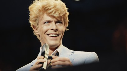 English singer and musician David Bowie (1947-2016) performs live on stage during the first night of his Serious Moonlight World Tour at the Vorst Forest Nationaal in Brussels, Belgium on 18th May 1983. (Photo by Michael Putland/Getty Images)