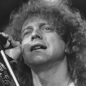 Singer Lou Gramm is shown performing on stage during a "live" concert appearance with his solo band on June 28, 1990. (Photo by John Atashian/Getty Images)