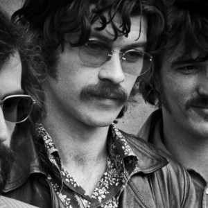 Group portrait of Canadian-Amercian rock group The Band in London, United Kingdom, June 1971. L-R Richard Manuel, Robbie Robertson, Rick Danko. (Photo by Gijsbert Hanekroot/Redferns)