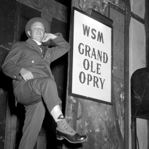 Country comedian, banjo player and radio host Benjamin Francis Ford, better known as The Duke of Paducah, performs on stage 1951 at the Grand Ole Opry 1951 in Nashville, Tennessee. (Photo by Bob Grannis/Getty Images)
