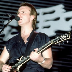 Scottish-Australian musician Colin Hay, of the Australian rock band Men At Work, performs on stage during the 1983 Cargo tour in Detroit, Michigan, August 1983. (Photo by Ross Marino/Getty Images)
