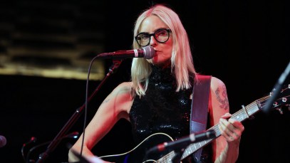 NEW YORK, NEW YORK - NOVEMBER 29: Aimee Mann performs as part of "The Aimee Mann And Ted Leo Christmas Show" at City Winery on November 29, 2024 in New York City. (Photo by Al Pereira/Getty Images)
