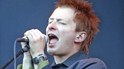 Radiohead, Thom Yorke, Torhout/Werchter, T/W, Werchter, Belgium, 6/07/1996. (Photo by Goedefroit Music/Getty Images)