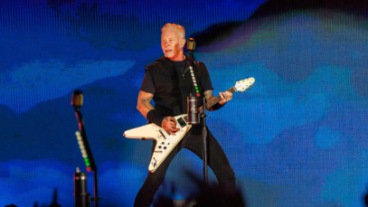AUCKLAND, NEW ZEALAND - NOVEMBER 19: James Hetfield of Metallica performs at Eden Park on November 19, 2025 in Auckland, New Zealand. (Photo by Dave Simpson/WireImage)