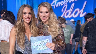 Carrie Underwood and Hannah Harper