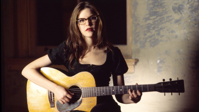 View of American Pop musician Lisa Loeb as she performs in the music video for her song, 'Stay,' March 28, 1994. (Photo by Gary Gershoff/Getty Images)