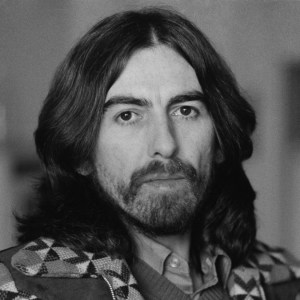 English singer-songwriter, guitarist and former Beatle, George Harrison (1943 - 2001), Cannes, France, 30th January 1976. Harrison is in Cannes for the Midem music industry trade fair. (Photo by Michael Putland/Getty Images)