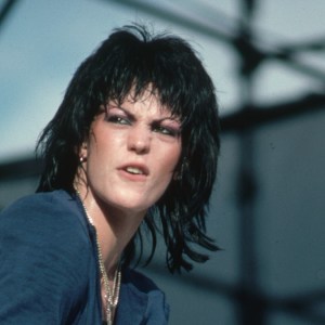 Joan Jett Playing Guitar (Photo by Lynn Goldsmith/Corbis/VCG via Getty Images)