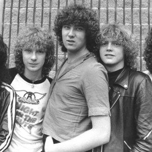 Def Leppard 1980 Pete Willis, Steve Clark, Joe Elliott, Rick Allen, Rick Savage at the Music File Photos 1980's in Los Angeles, (Photo by Chris Walter/WireImage)