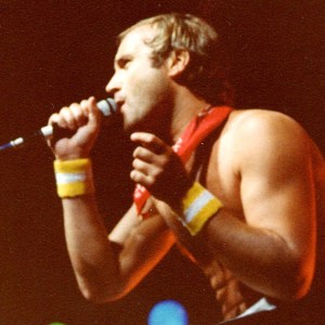 Phil Collins of Genesis at the Genesis in 1981 Concert at The Spectrum in Philadelphia, Pennsylvania. (Photo by Jeff Kravitz/FilmMagic)