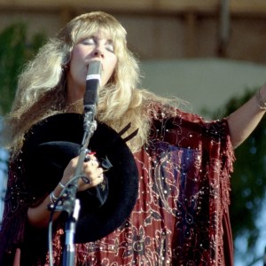 SANTA BARBARA - May 8: Stevie Nicks performing with Fleetwood Mac at the Santa Barbara Bowl in Santa Barbara, California on May 8, 1977. (Photo by Larry Hulst/Michael Ochs Archives/Getty Images)