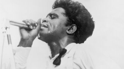 James Brown performing
