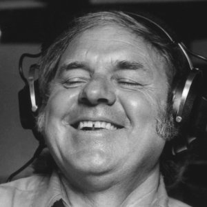 Marshall Grant, in the studio recording Johnny Cash's 'The Last Gunfighter Ballad' album.