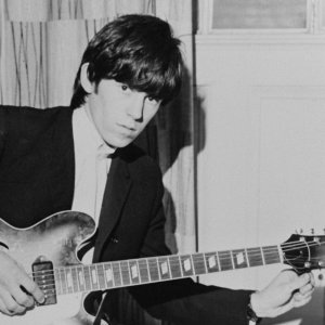 Leith Richards in the early days of the Rolling Stones.
